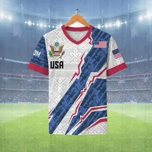 Custom Football Jersey USA Shirt, Personalized Name & Number Jersey, American Flag Sports Shirt, Custom Team Uniform, Men Women Fan Gift