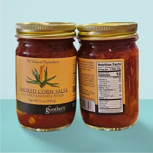 Gunther's Smoked Corn Salsa W/ Chipotle Pepper 12 OZ