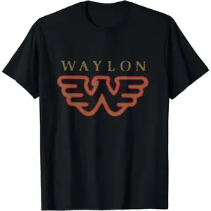 Waylon Jennings Flying W Logo Official Tee