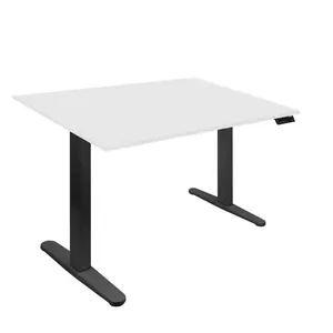 Mount-It! Dual Motor Electric Standing Desk with 48" Tabletop - Compact Ergonomic Workstation for Home & Office - 29.3" to 48.2" Height Adjustable - 3 Memory Settings - Quiet & Reliable