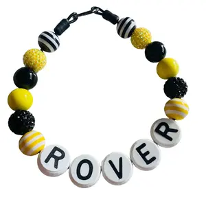 BFF Pet Collar Bumblebee. Customize with your pets name. Includes matching bracelet!