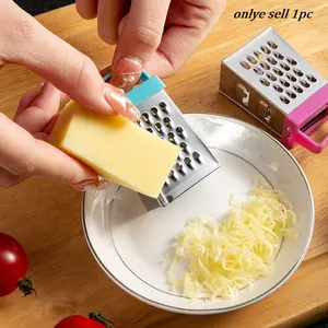1 Pc Mini cheese grater four-sided planer Professional Grater, Stainless Steel 4 Sides, Best for Parmesan, Vegetables, Ginger Home Kitchen Accessories