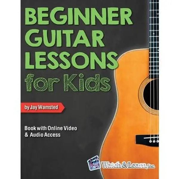 Beginner Guitar Lessons Workbook for Kids - Paperback by Jay Wamsted, with Online Video and Audio Access