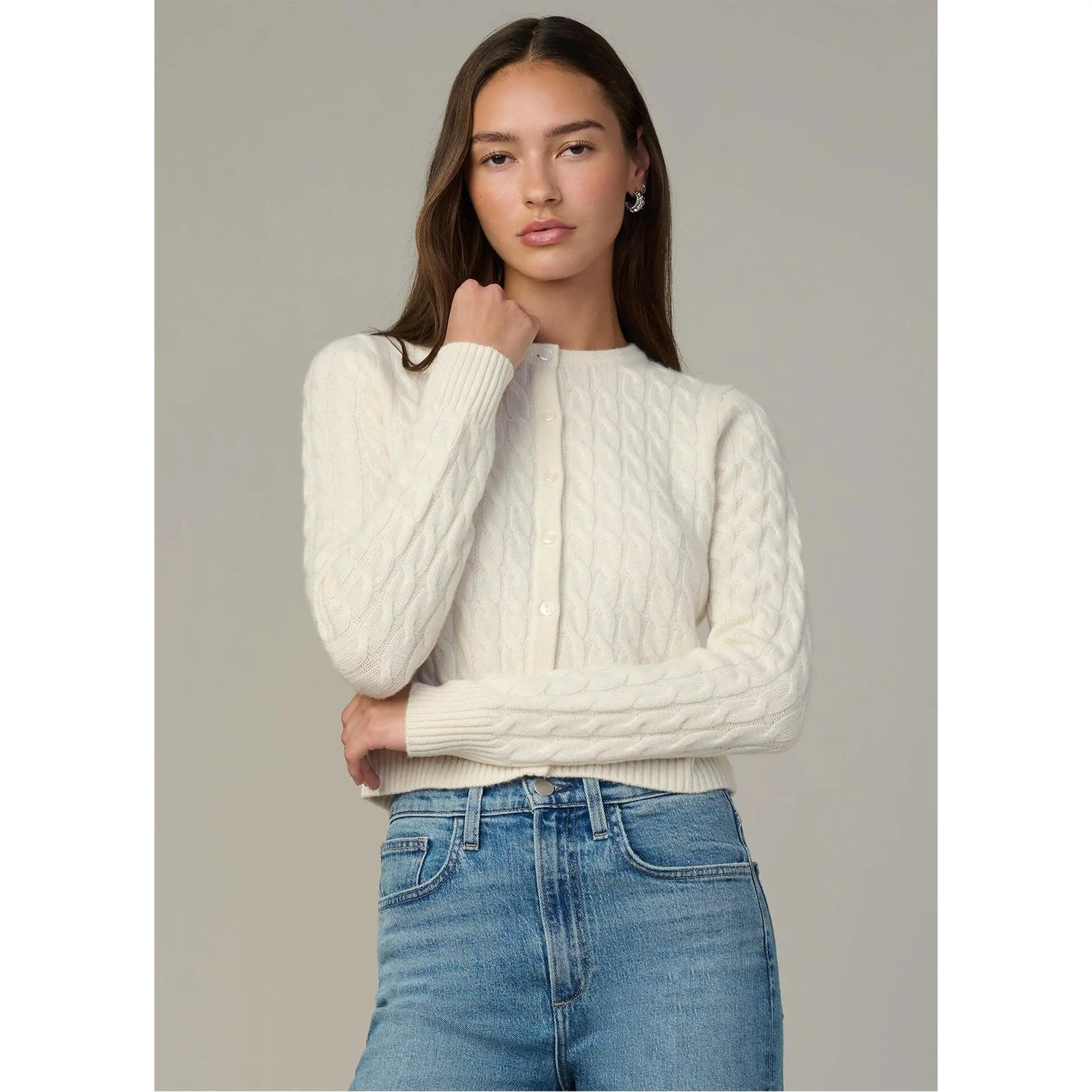 THE CABLE DANI CASHMERE CARDIGAN THE CABLE DANI CASHMERE CARDIGAN