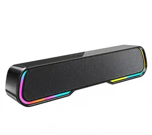 RGB LED Party Sound Bar, Cool Atmosphere Speaker, USB Plug & Play, Perfect Party Gift for Home, Gaming & Gatherings