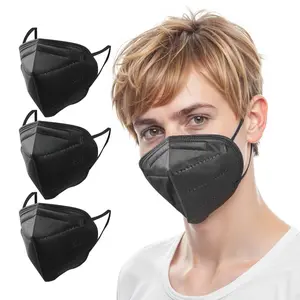VEVOR KN95 Face Masks, 50 Pack KN95 Particulate Respirator Mask, Breathable and Disposable, Five - Layer Filtration Dust Masks, Pollen - Filtering Allergy Mask, for Workshop, Construction Mall (Black)VEVOR Super Brand Day
