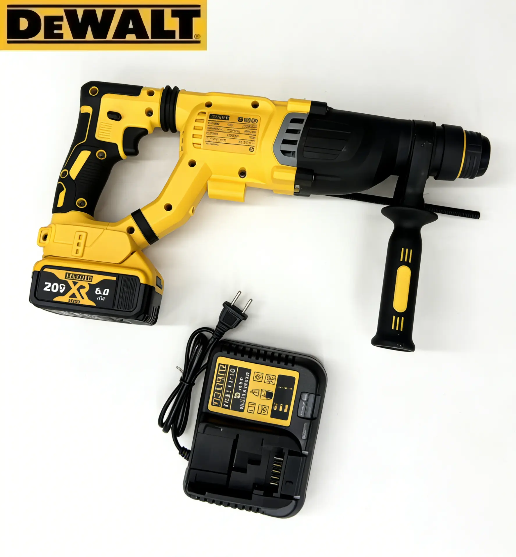 DEWALT DCH263 Brushless Cordless Rotary Hammer For Concrete Drilling Wall Punching And Masonry Breaking Used In Building Construction Interior Renovation Shockproof Structure Multi Working Mode And Stable Impact Power