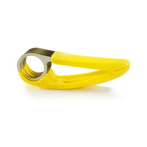 Banana slicer ABS+ Stainless Steel Fruit and Vegetable Salad Peeler Cutter Kitchen Tools For Banana,Strawberry,Grape（1 pcs）