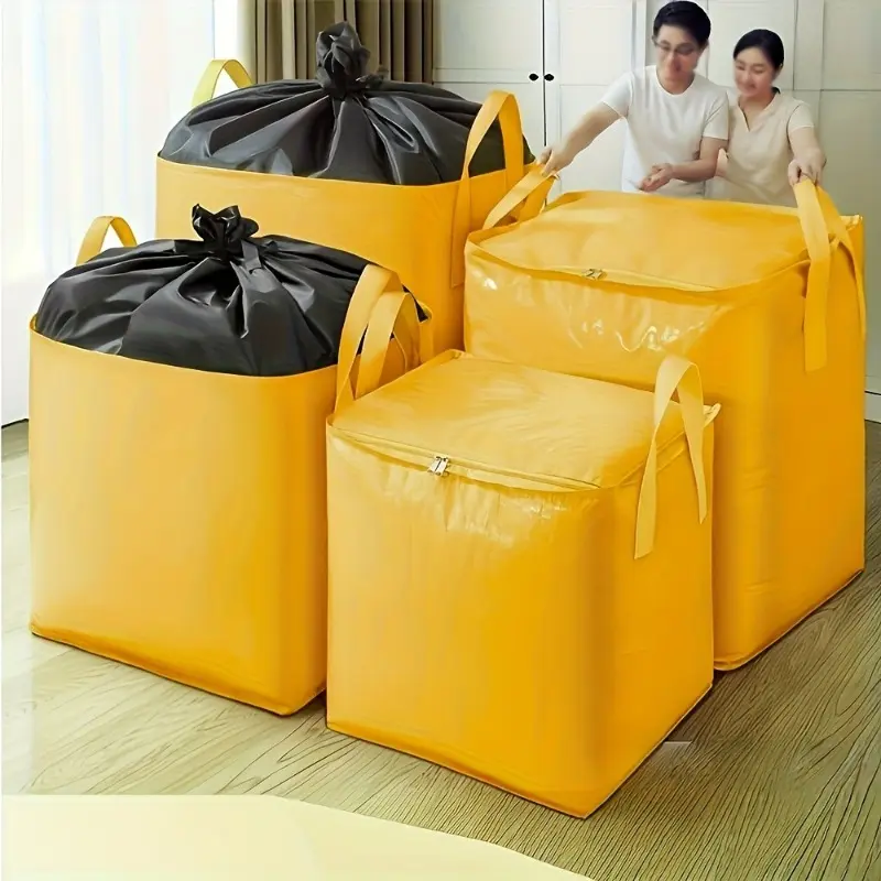 Extra-large heavy-duty moving bags with reinforced handles, sturdy, waterproof, foldable & portable, perfect for college dorms, homes, offices, travel, multiple sizes, Multipurpose Storage Bag