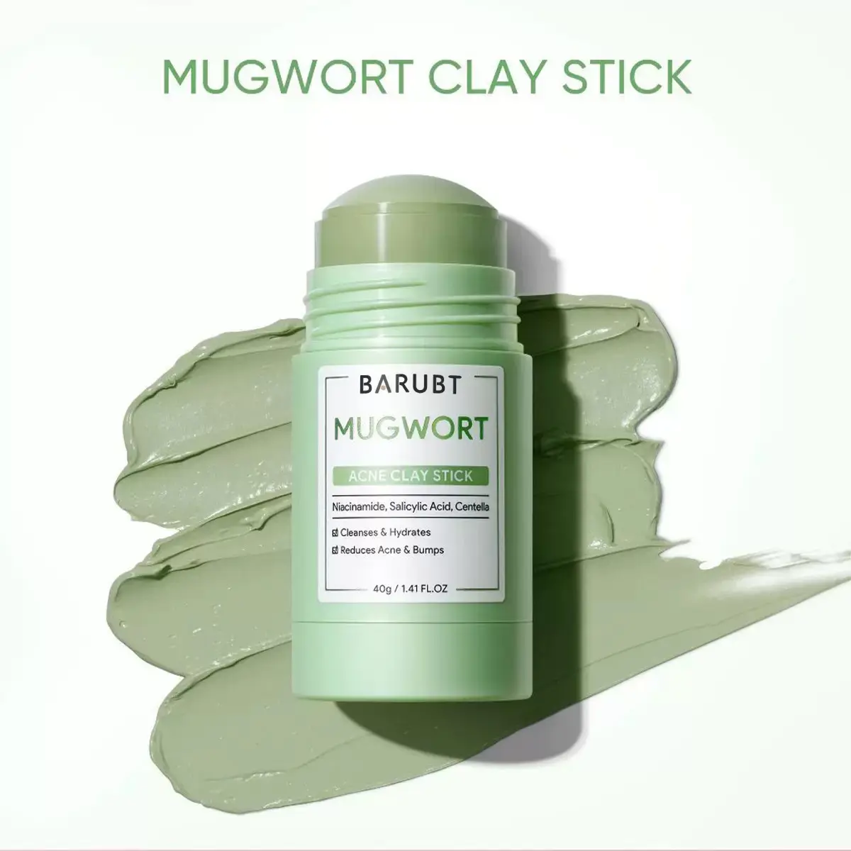 Mugwort Mud Mask Stick Deep CleansingMild Blackhead Repair Facial Care SmearableMask Skincare Cosmetic Firming ComfortMoisturizer Moisture