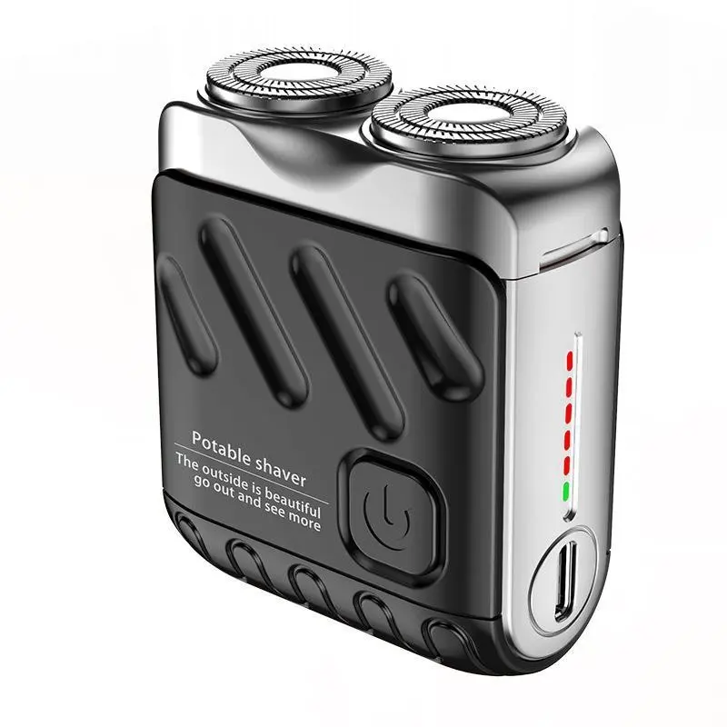 This portable mini travel shaver with a magnetic dual-head cleans easily, packs light, shaves smooth — gift-ready box: a thoughtful present and daily essential. Lightweight