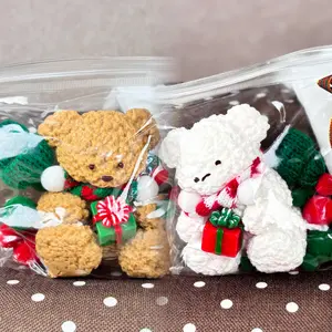 MEOWSquish Handmade Christmas Gift Teddy Bear Squishy Toys – Soft, Comfortable, Food-Grade Silicone, Stress Relief, Adorable Design, Exquisite Packaging, Lightweight, Portable, Fun, Versatile Decoration