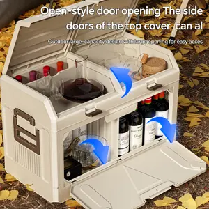 Miaoli 1PC Stackable Outdoor Multi-Purpose Storage Box - Durable Portable Storage Container