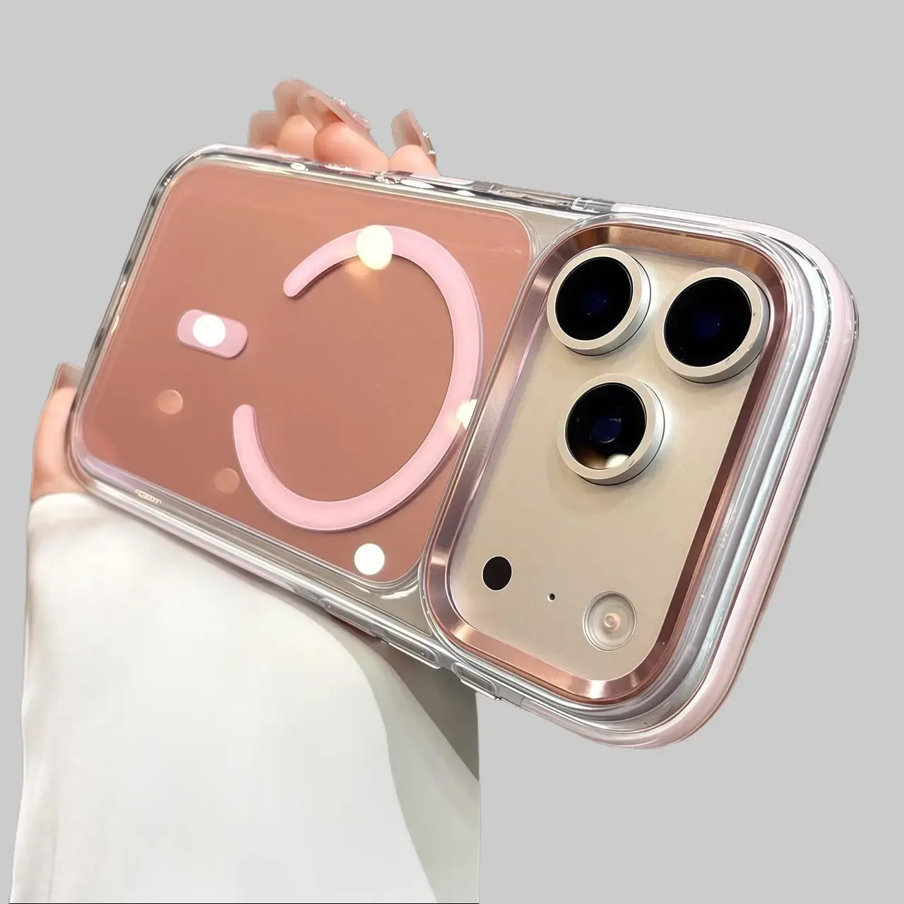 Magnetic Phone Case for iPhone 17 Pro Max - Silicone Soft TPU Shockproof Cover with Airbag Anti-Fall Protection & Metal Lens Ring