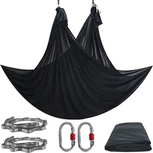 5 Meter Air Silk Yoga Swing Set, Anti-Gravity Fitness Equipment, Non-Elastic Nylon Fabric, Ideal for Home & Studio Use