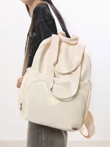 Student Shoulder Bag Simple Lightweight Backpack Outdoor Handbag, Durable School Essentials, Perfect Gift for Students & Travelers