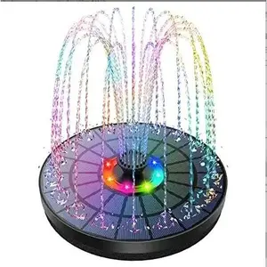 Solar Fountain, Solar Powered Bird Bath Fountain Pump 1.5W Solar Panel Kit Water Pump, Outdoor Watering Submersible Pump for Pond, Pool, Garden, Fish Tank