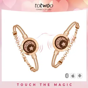 totwoo Long Distance Touch Bracelets, Meaningful Gift For Mom&Daughter or Bestie or Friends Anniversary Birthday