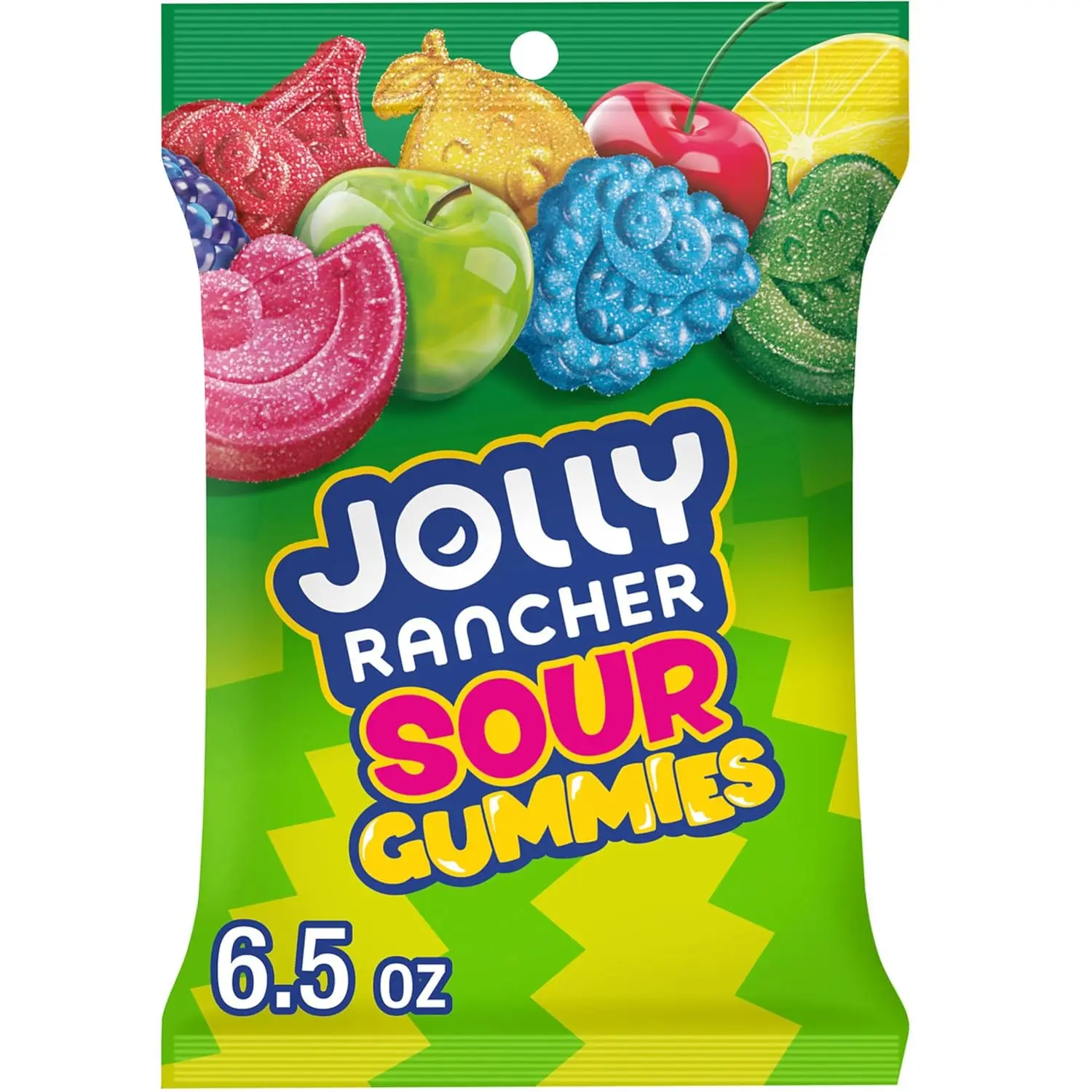 JOLLY RANCHER Sour Gummies Assorted Fruit Flavored Candy Bag, 6.5 Oz The Hershey Company