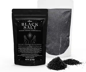 Black Salt for Protection 2oz (56g) - Sal Negra - Essential Wiccan & Witchcraft Supplies for Rituals, Spells, and Purification - Premium Sal Negra for Brujeria, Spiritual Cleansing – Previously Consecrated