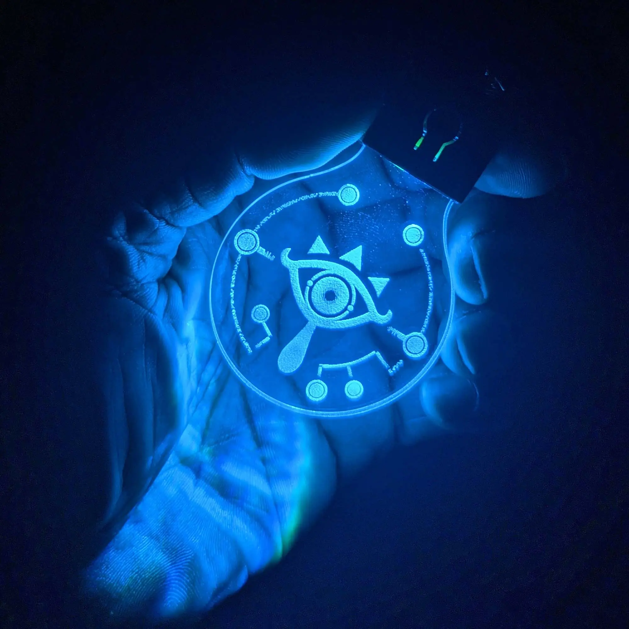 Zelda LED Keychains (rechargeable, convention, stocking stuffer)
