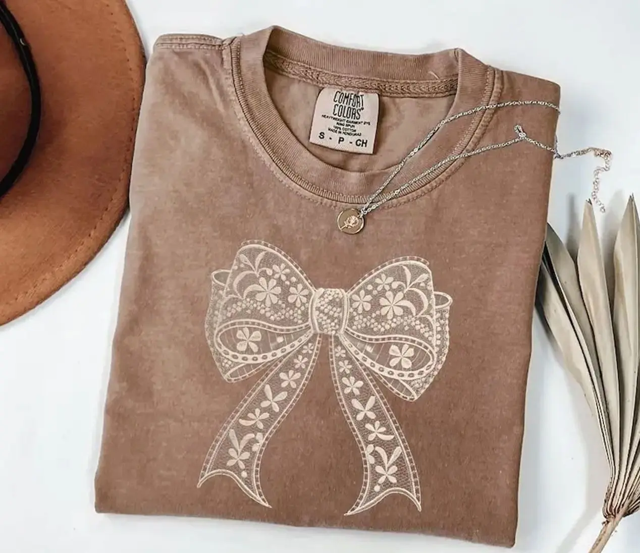 Comfort Colors Coquette Lace Bow Shirt, Cute Bow T-shirt, Lovely Gift for Women