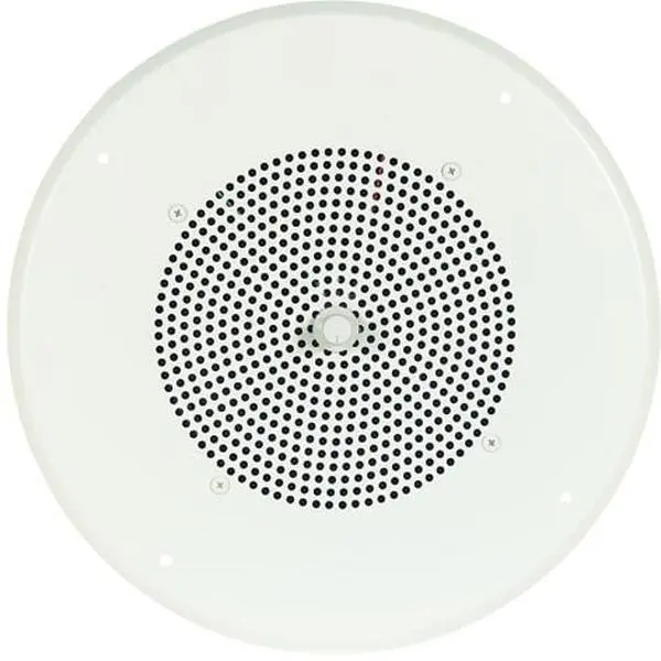 ASWG1DK Steel Self-Amplified Ceiling Speaker - 1W Amplifier-Integrated Audio Speaker, White