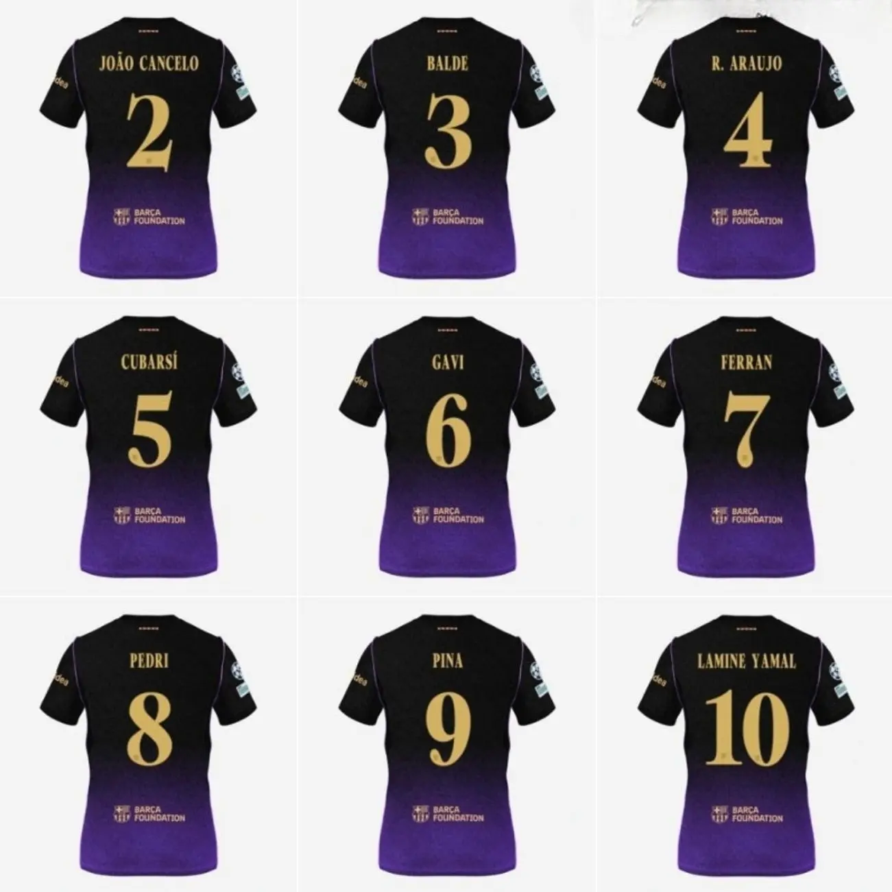 Unisex Soccer Jersey Black and Purple Striped Soccer Mamba Mentality Jersey #11 Raphinha Fan Style Football Shirt 2026/2027 XZ