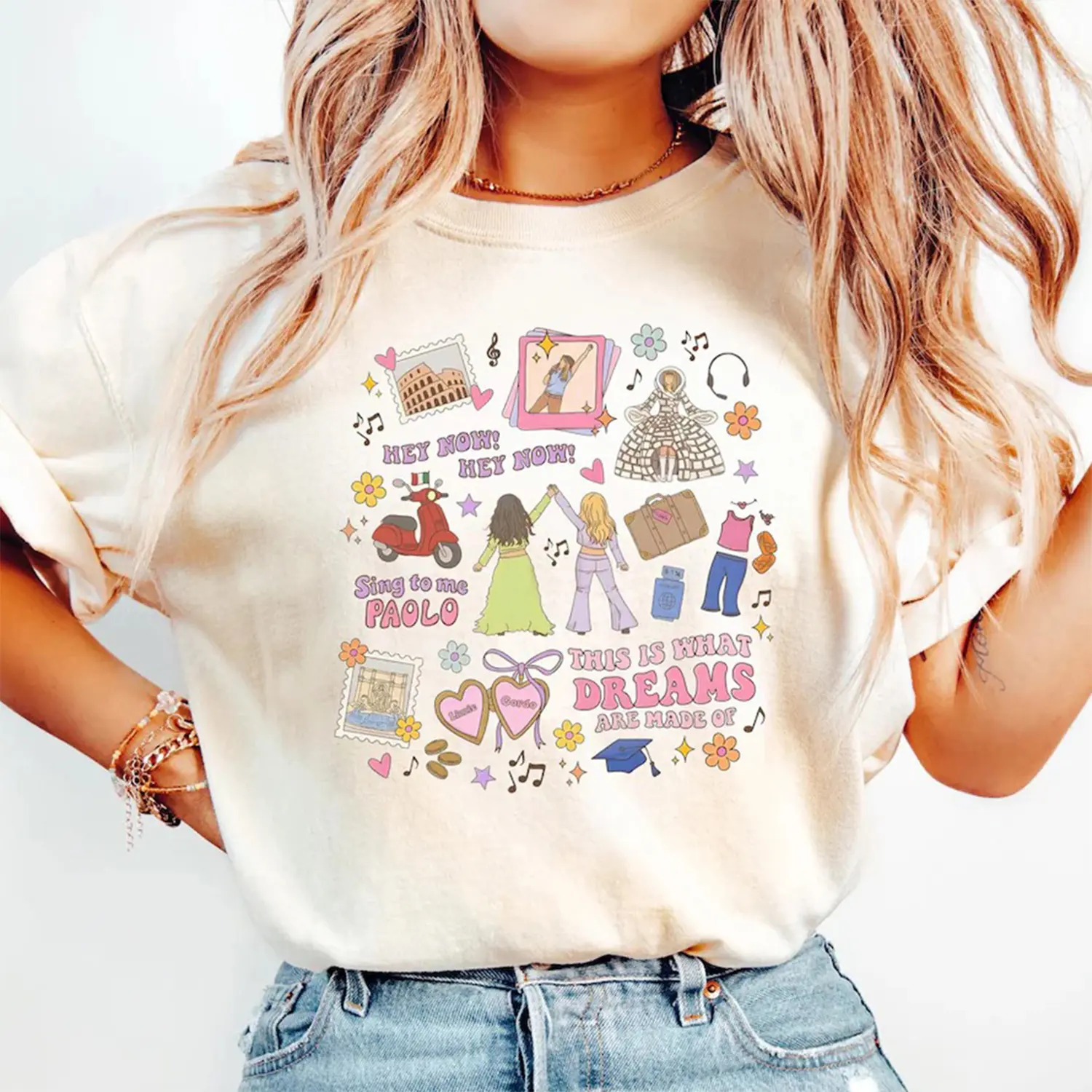 Sing To Me Paolo Shirt, Hey Now Hey Now, What Dreams Are Made Of T-Shirt, Retro 2000s Pop Culture Shirt