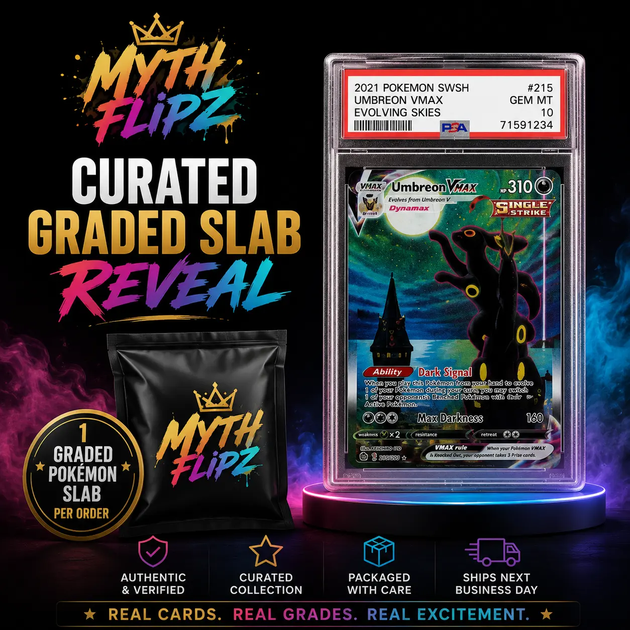 Myth Flipz Curated Graded Pokémon Slab [LIVE Reveal Only!]