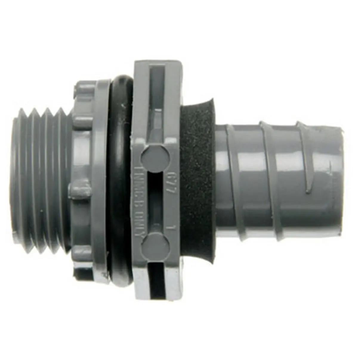 Thomas & Betts LN43DA-CTN 0.5 in. Straight Non-Metallic Liquid Tight PVC Connector, 1 Piece, 1.79 in. Size, Easy Installation, No Disassembly (Sailing Water Sports Accessory), Liquid Tight Connector
