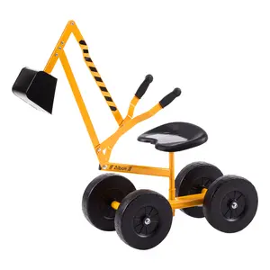 [Summervibes] [Memorialday] ALBOTT Ride On Sand Digger Excavator Toys Working Crane with 8 inches Wheels and 360° Rotation Seat
