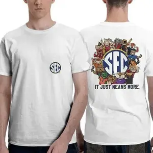 SEC" Family T-Shirt, Retro College Football Mascot Design T-Shirt, Unisex Game Day Spirit Apparel for All Southern Fans Casual