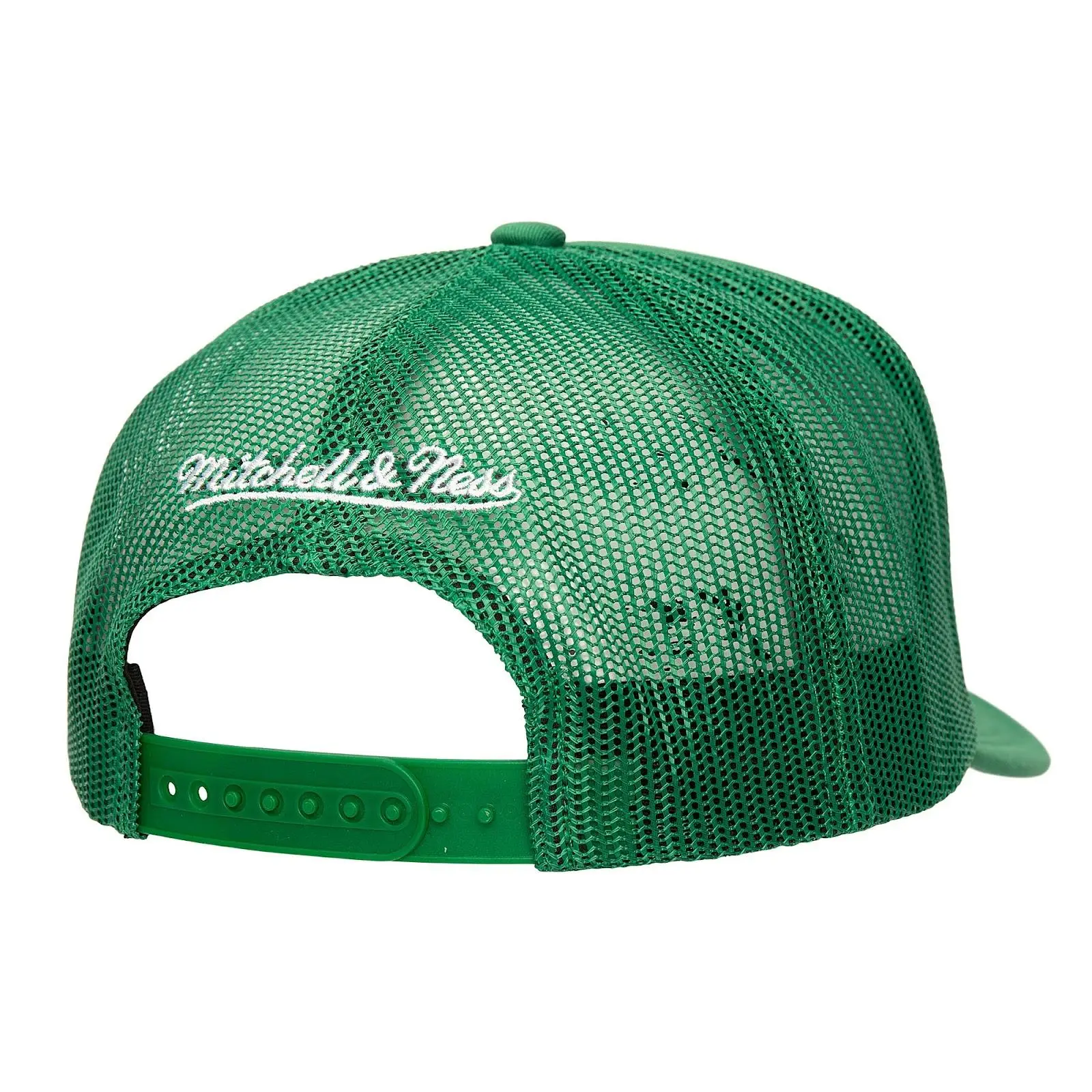Kelly Green Boston Celtics Core Evergreen Trucker Adjustable Hat NBA Throwback Cap Fan Gear Mitchell & Ness