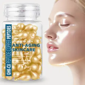 Cosnyce Ghk-Cu Facial Essence Capsules, Hyaluronic Acid, Ceramide Np, Vitamin C, Fullerene, Retinyl Palmitate, Skincare