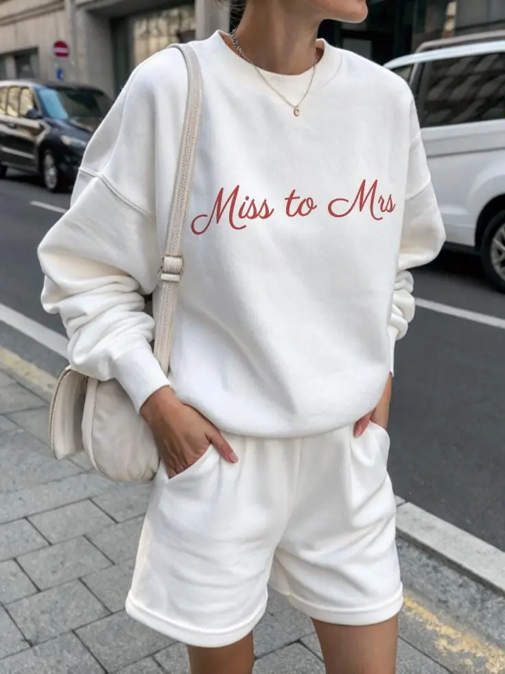 Miss to Mrs Sweatshirt, Bride to Be Crewneck, Engagement Gift Sweater, Bridal Shower Top, Future Mrs Sweater