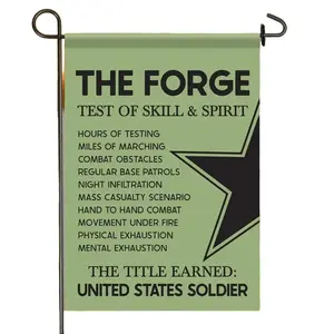 Army Forge Garden Flag | Basic Training Completion | Military Family | Proud Parent Army Gift | United States Soldier | Title Earned