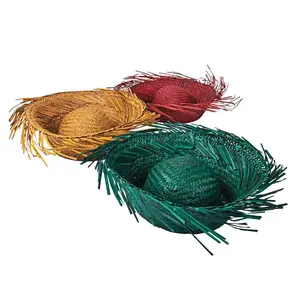 Colored Beachcomber Hats - 12 Pc.