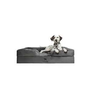 Noah & Paw Orthopedic XL Dog Bed 45x35x11 Inch for Large Dogs with Eggshell Memory Foam and Cooling Gel