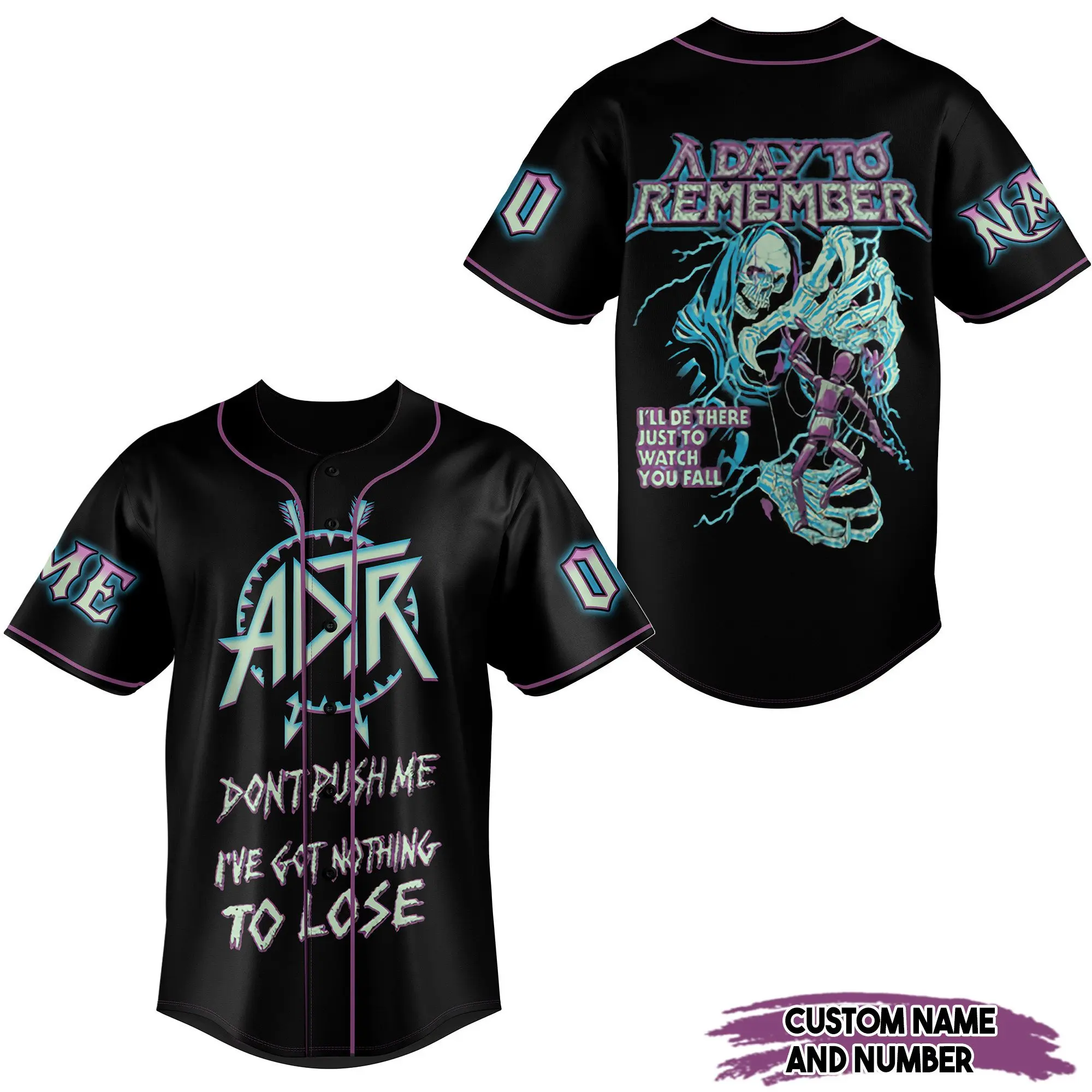 A Day to Remember Baseball Jersey For Fans -  Baseball Jersey T-Shirt | Must-Have for True Fans!