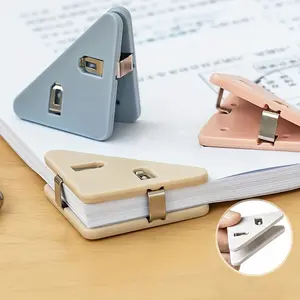 9 random colors triangle binder, multi-function paper file organizer made of durable PP plastic, suitable for organizing and storing paper files in offices, libraries and schools.