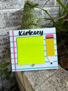 School Sticky Note Holder