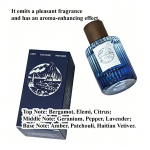 Men's Fragrance Mr Wild Cologne, Woody Citrus Fragrance, Bergamot, Geranium, Haitian Vetiver, Single Bottle, Perfect Gift for Elders and Friends