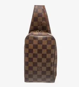 Pre-owned Louis Vuitton PVC Shoulder Bags Damier Ebene Geronimos 4000022485362