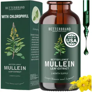 BetterLungs Mullein Leaf & Chlorophyll Extract Drops For Lung Detox Healthcare Supplement