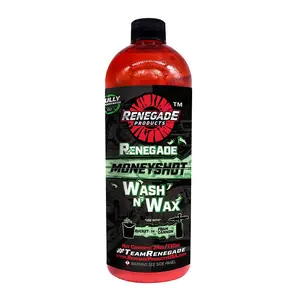 Renegade Products | Moneyshot Wash N’ Wax Soap – pH-Neutral Car Soap with Brazilian Carnauba for Foam Cannons & Buckets