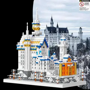 2790pcs Swan Lake Castle Model Building Block Set, World Famous Architecture City Historical Landmark Street View Small Particle High Difficulty Large Assembly, Desktop Decoration Gift