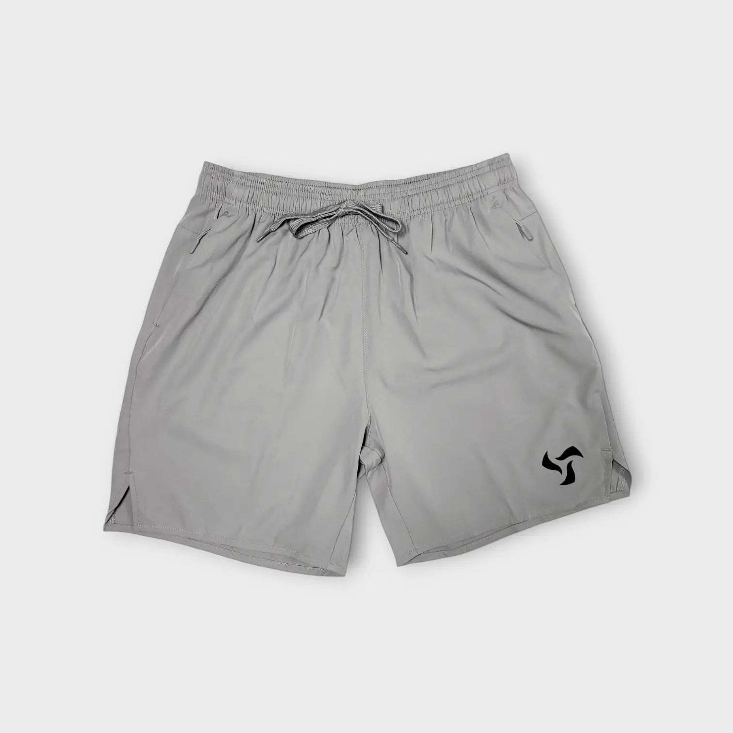Pedigree Sportswear Men's DayONE Stretch Shorts with Zipper Pockets 95% Polyester 5% Spandex 4-Way Stretch Moisture-Wicking Evo-Dry Technology Quick Drying Breathable Fabric Athletic Fit