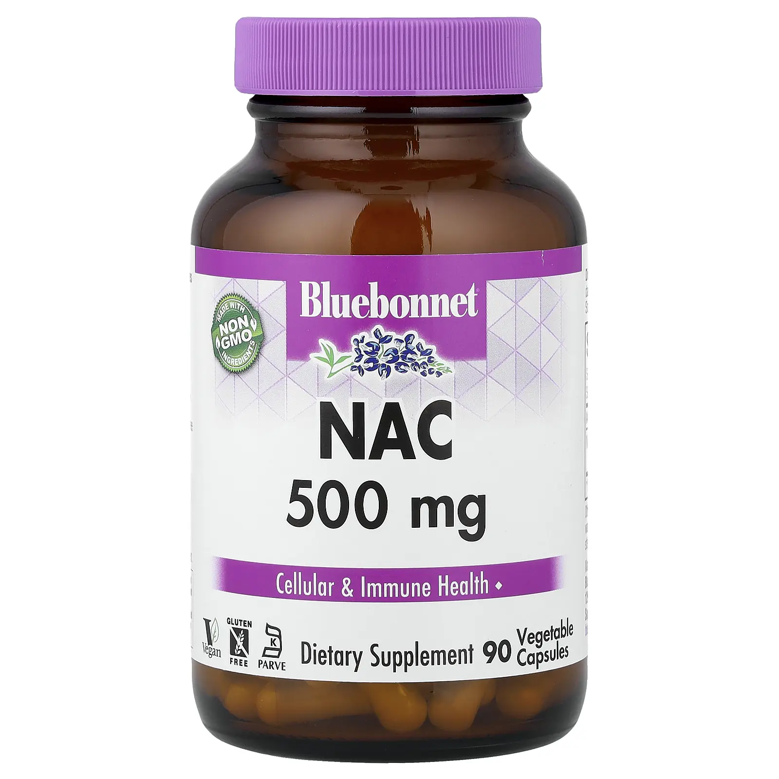 Bluebonnet Nutrition NAC, 500 mg, 90 Vegetable Capsules