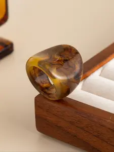 Boho Resin Ring, Boho Style Rings, Geometric Design, Asymmetrical Rings, Handcrafted, Beautiful Rings, Perfect Gift for Women, Ideal for Daily Wear & Special Occasions, Unique Fashion Accessory, Bohemian Stackable Rings
